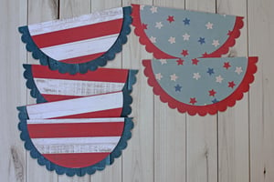 4th of July Bunting Banner-Step 2