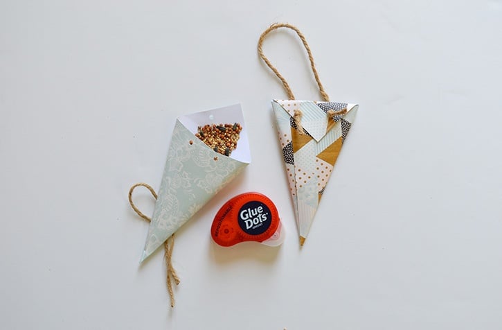 glue-dots-wedding-bird-seed-confetti-cones-twine-handle-complete.jpg