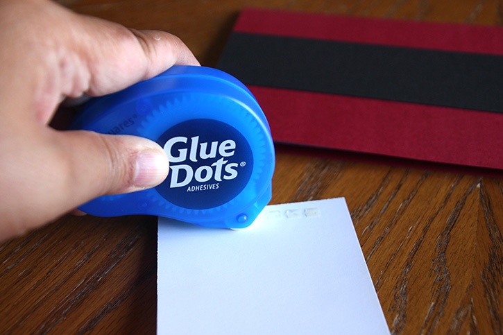 glue-dots-christmas-santa-belt-buckle-card-gluing-photo-in-place-with-glue-squares.jpg