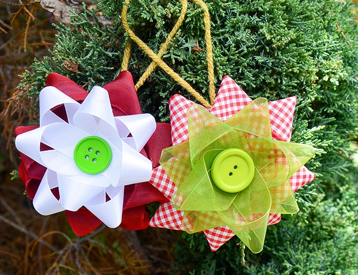 Two Color Ribbon Ornament