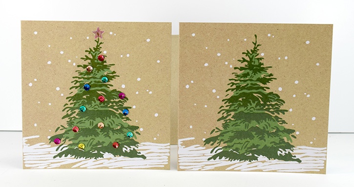 Glue-Dots-christmas-card-hack-trees