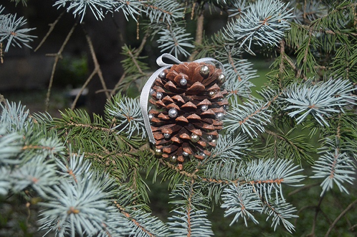 Glue-Dots-Pinecone-Ornament-finished