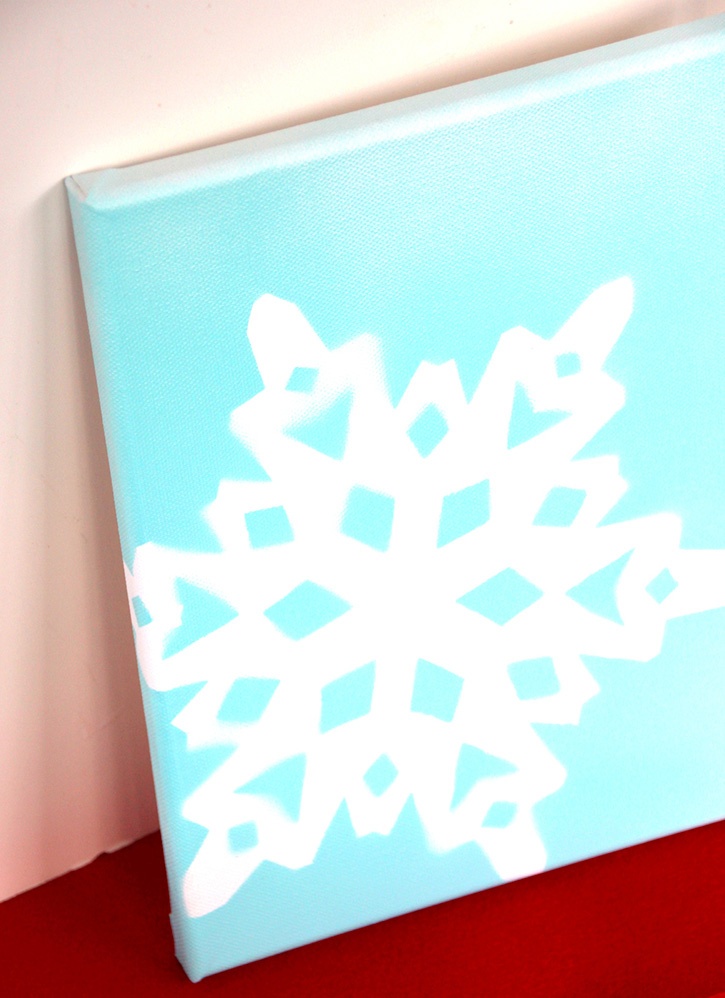 Glue-Dots-Snowflake-Canvas-finished