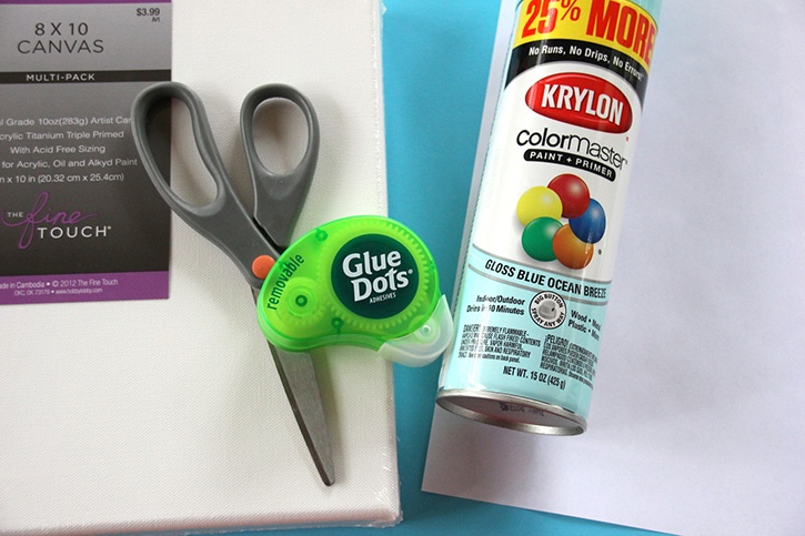 Glue-Dots-Snowflake-Canvas-supplies