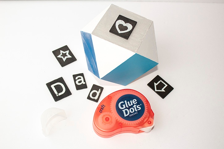 Dad_paperweight_gift_craft glue dots step copy