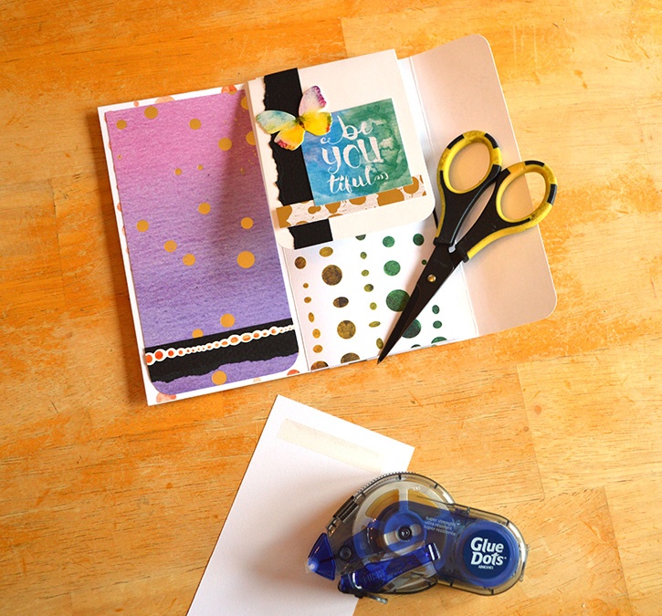 Glue-Dots-Paper-House-Pocket-Journal-gluetape