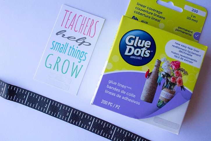 Teachers Help Small Things Grow glue lines step (1)