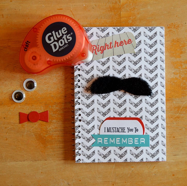 Glue-Dots-Dads-Password-book-decorate