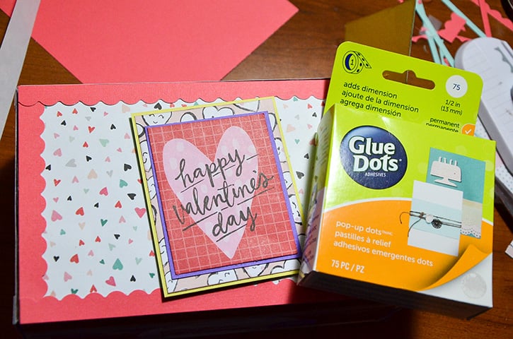 Glue-Dots-valentines-treat-box-pop-up