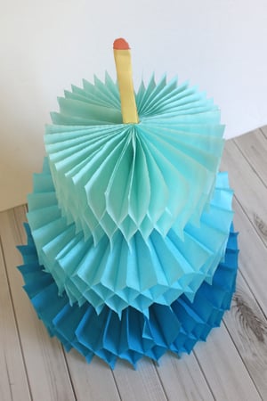 Honeycomb Paper Cake -011
