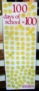 100 Days of School Display