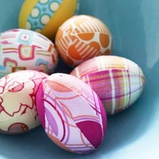 Fabric Eggs via Better Homes & Garden