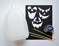 glue-dots-Milk-Jug-Luminary-supplies