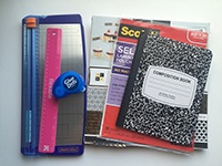 Back-to-School Tip: Personalize your school notebooks for each class and add pockets to make it more functional. Brought to you by Glue Dots. 