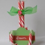 Candy Cane Place Card Holder