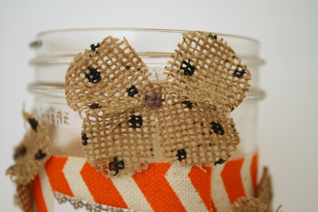 Glue Dots Mason Jar Embellishment