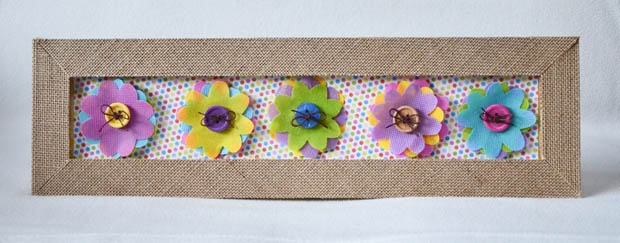 DIY Spring Flower Home Decor Frame