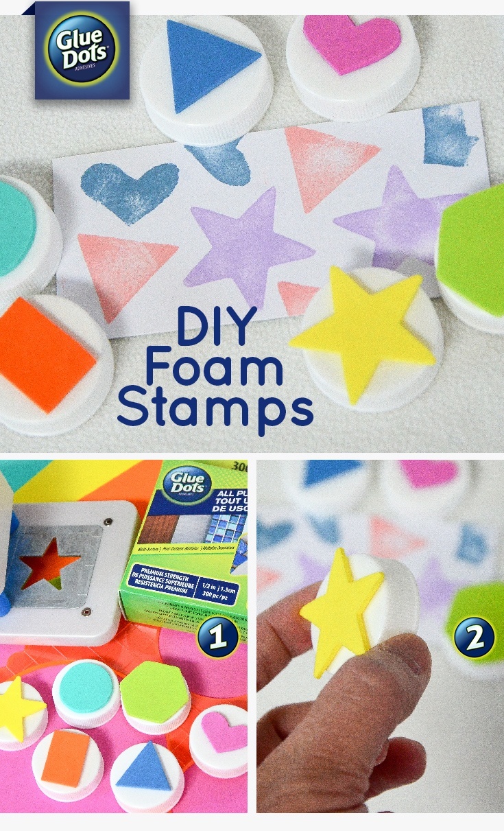 How to Make Foam Stamps with Glue Dots