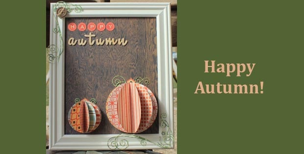 Happy Autumn Pumpkin Frame