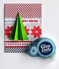 glue-dots-holiday-tree-card-inprocess