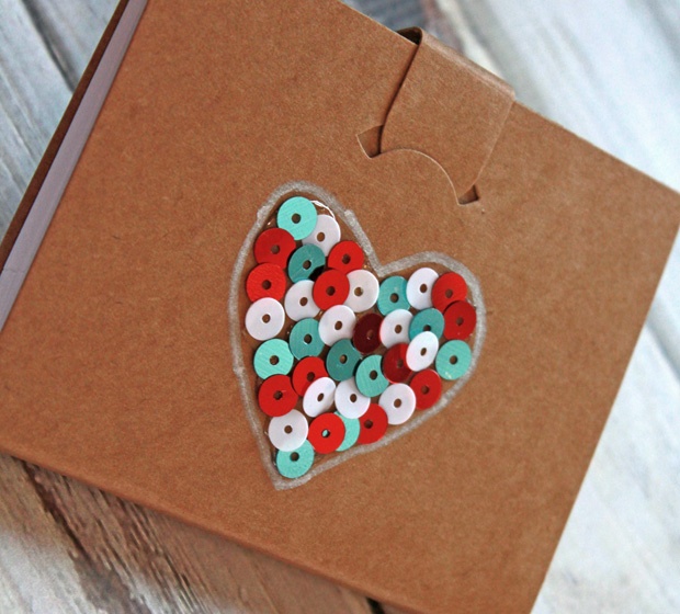 lue Dots Heart Sequin Embellishment