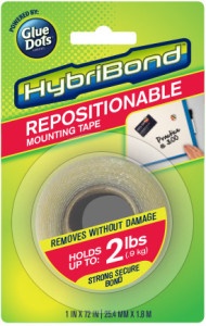 HybriBond Repositionable Mounting Tape, Powered by Glue Dots