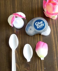 Glue Dots Tea Light Stages