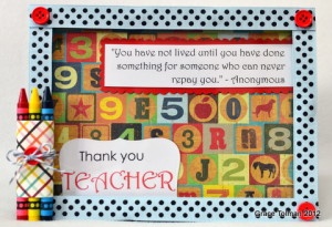 Teacher Appreciation - Thank You Frame