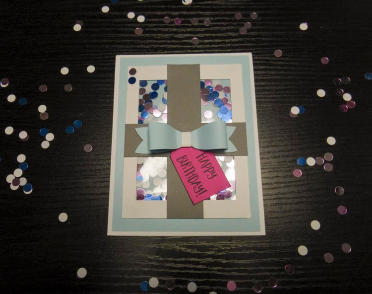 Shaker Birthday Card