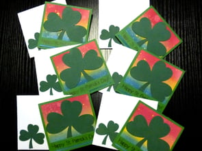 St Patricks Day Note Card Set Final Horizontal