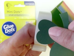 St Patricks Day Note Card Set Shamrock Dots copy